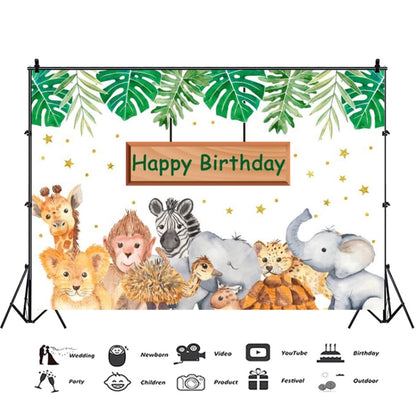 MDM07470 1.5m x 1m Animal Forest Cartoon Birthday Party Banquet Decoration Photo Background Cloth - Camera Accessories by buy2fix | Online Shopping UK | buy2fix