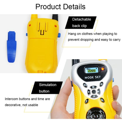 2289 1 Pair Children Mini Walkie Talkie Toys Wireless Talking Outdoor Interactive Toys(Yellow) - Consumer Electronics by buy2fix | Online Shopping UK | buy2fix