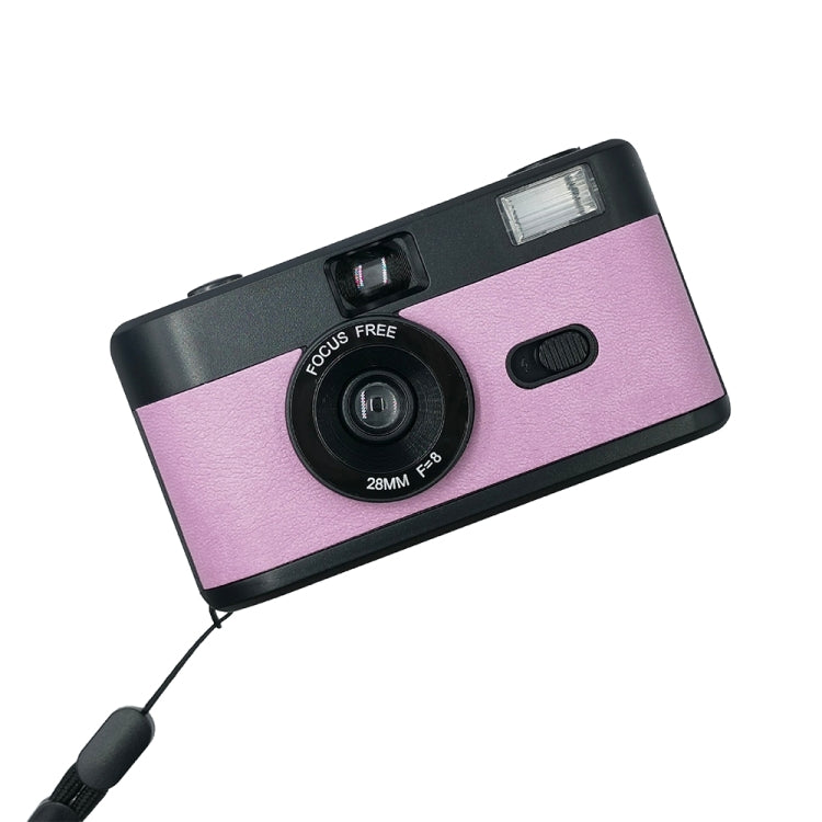 R2-FILM Retro Manual Reusable Film Camera for Children without Film(Black+Pink Purple) - Consumer Electronics by buy2fix | Online Shopping UK | buy2fix