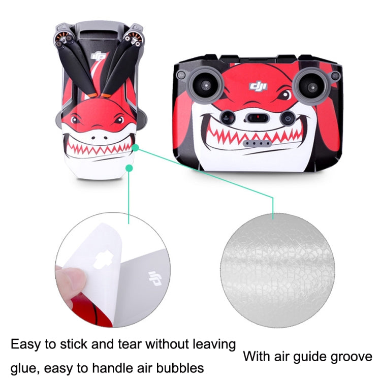 Sunnylife MM2-TZ452 For DJI Mini 2 Waterproof PVC Drone Body + Arm + Remote Control Decorative Protective Stickers Set(Drawing Red) - DJI & GoPro Accessories by Sunnylife | Online Shopping UK | buy2fix