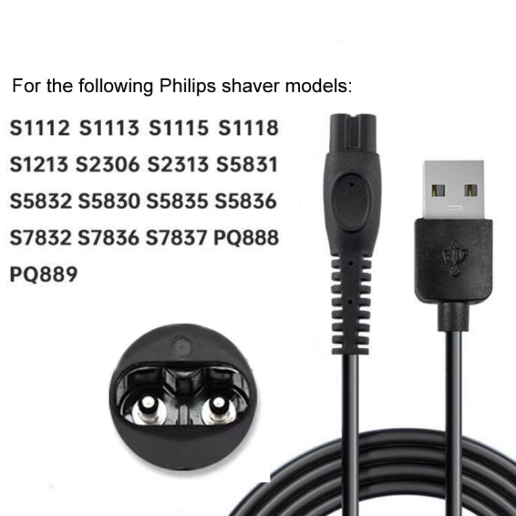For Philips Electric Shaver PQ888 889 4pcs 5V USB Charging Cable - Accessories by buy2fix | Online Shopping UK | buy2fix