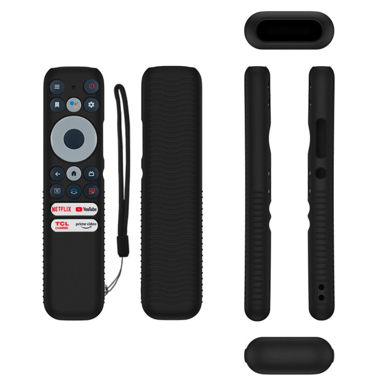 For TCL RC902N FMR1 Y47 TV Remote Control Anti-Drop Silicone Case(Black) - Consumer Electronics by buy2fix | Online Shopping UK | buy2fix