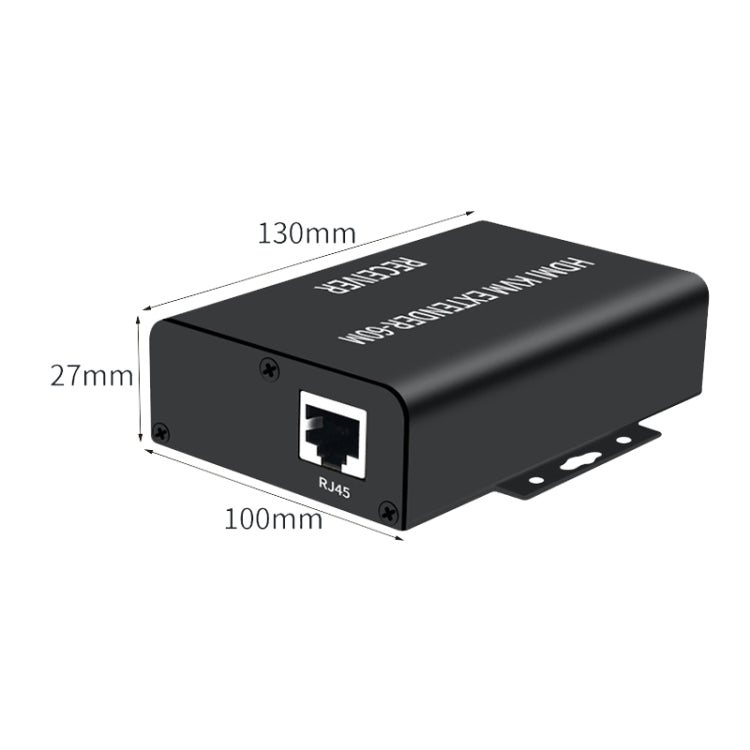 BW-HKE60A HDMI 60m KVM With USB Extender Support POE Single-End Power Supply With US Plug(Black) - Amplifier by buy2fix | Online Shopping UK | buy2fix