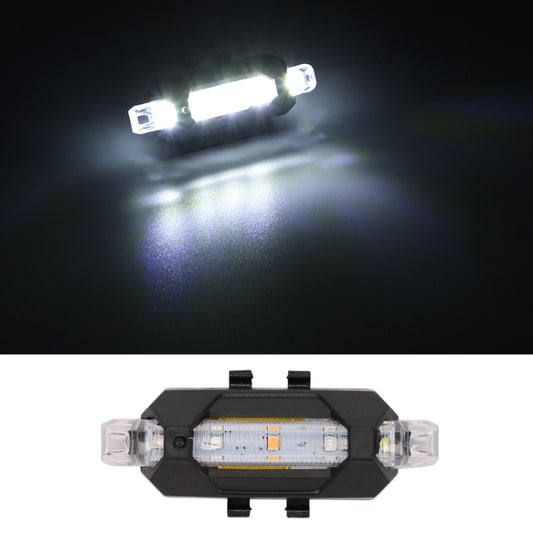 Motorcycle Bicycle Charging Strobe Decorative Warning Tail Light(White Light) - Taillights by buy2fix | Online Shopping UK | buy2fix