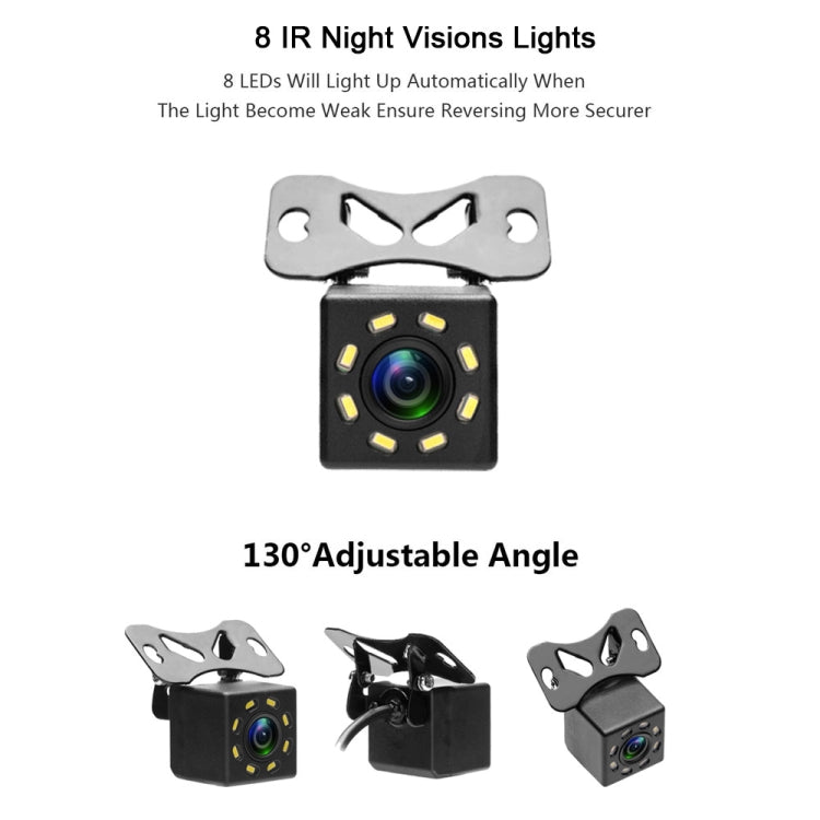 R0003 LED Fill Light External Reversing Video Camera HD Night Vision CCD Car Camera 12 Lights Camera(N System) - In Car by buy2fix | Online Shopping UK | buy2fix