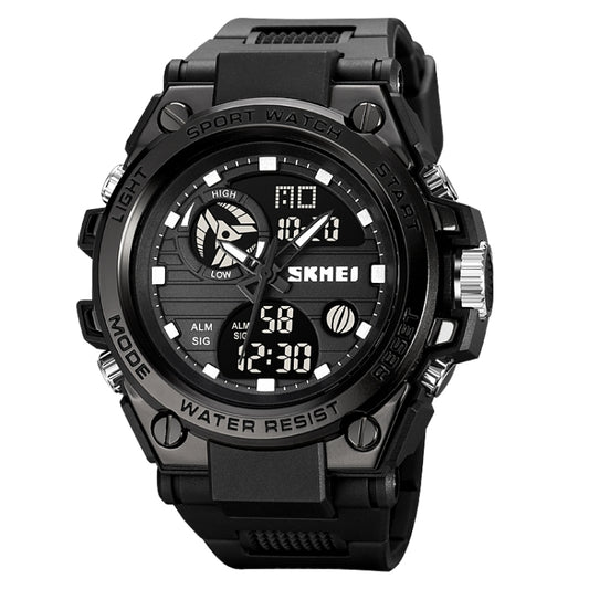 SKMEI 2031 Multifunctional Outdoor Waterproof Chronograph Men Sports Watch(Black) - Silicone Strap Watches by SKMEI | Online Shopping UK | buy2fix