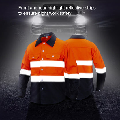 Pure Cotton Long-sleeved Reflective Clothes Overalls Work Clothes, Size: L(Single Reflector Pants) - Workplace Safety Supplies by buy2fix | Online Shopping UK | buy2fix