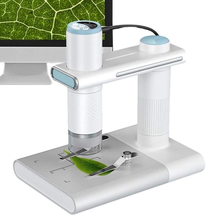 WIFI HD USB Electron Microscope Digital Magnifier With Stand(White) - Digital Microscope by buy2fix | Online Shopping UK | buy2fix