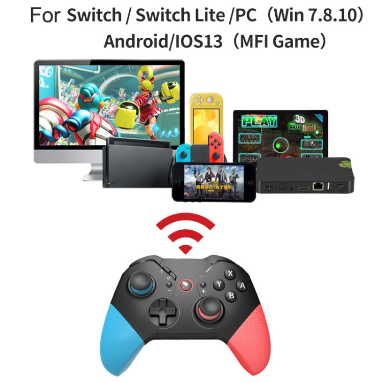 For Nintendo Switch / Switch Lite HS-SW531 Programmable Game Bluetooth Wireless Handle(Black) - Gamepads by buy2fix | Online Shopping UK | buy2fix