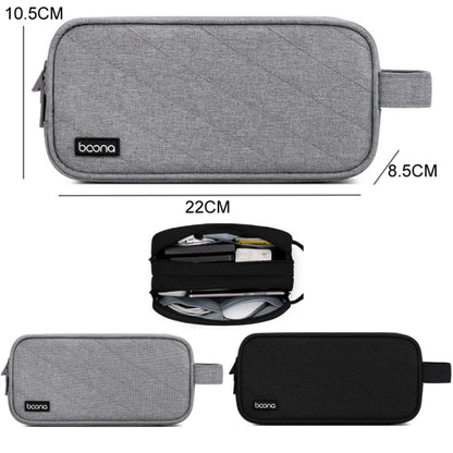Baona BN-B001 Laptop Power Cord Mouse Headset Organizer(Grey) - Digital Storage Bag by Baona | Online Shopping UK | buy2fix