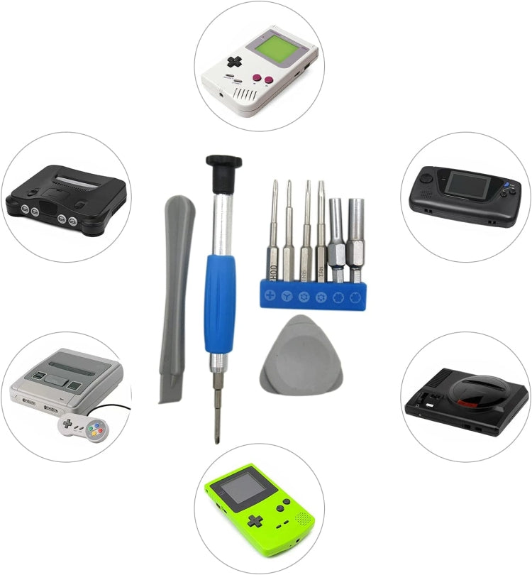 For Nintendo Switch PSP/GBA/DS/3DS 10 In 1 Repair Tool Kit Screwdriver Set - Repair & Spare Parts by buy2fix | Online Shopping UK | buy2fix
