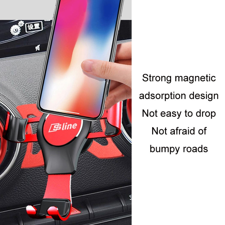 For Audi Car Strong Magnetic Phone Holder(A3/S3 Stand 1 Red) -  by buy2fix | Online Shopping UK | buy2fix