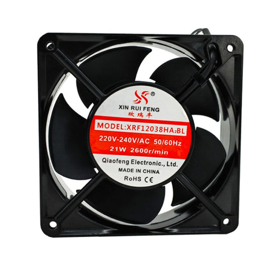 XIN RUI FENG XRX12038 380V Double Roller Cooling Fan 12cm Cabinet Power Distribution Cabinet Shaft - Fan Cooling by XIN RUI FENG | Online Shopping UK | buy2fix