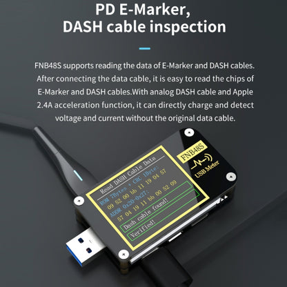 FNIRSI FNB48S USB Voltage Ammeter Multifunctional Fast Charge Tester, Specification: Without Bluetooth -  by FNIRSI | Online Shopping UK | buy2fix