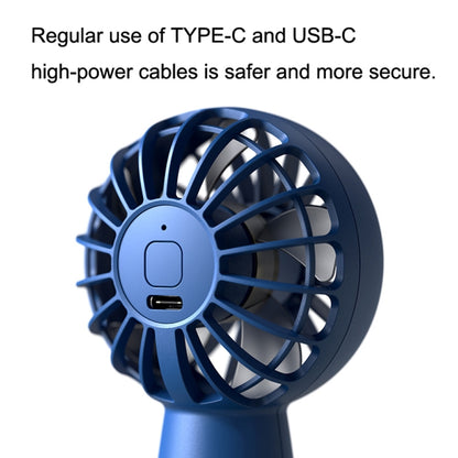 USB Outdoor Mini Handheld Brushless Motor Fan, Style: 1500mAh(Dark Green) - Electric Fans by buy2fix | Online Shopping UK | buy2fix