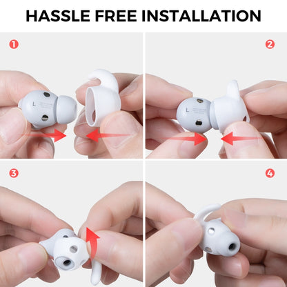 For Beats Studio Buds AhaStyle PT172 Earphone Silicone Ear Caps, Style: Earcap (Red) - Anti-dust & Ear Caps by AhaStyle | Online Shopping UK | buy2fix