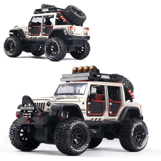 1:24 Simulation Alloy SUV Model Sound and Light Toys for Children(Silver) - Model Toys by buy2fix | Online Shopping UK | buy2fix