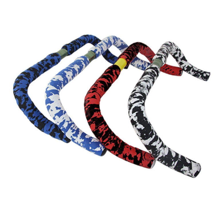 Camouflage Bicycle Curved Handlebar Straps(White Black) - Decorative Accessories by buy2fix | Online Shopping UK | buy2fix