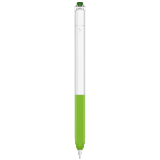 For Apple Pencil 2 AhaStyle PT-LC05 Jelly Style Translucent Silicone Protective Pen Case(Matcha Color) - Pencil Accessories by AhaStyle | Online Shopping UK | buy2fix