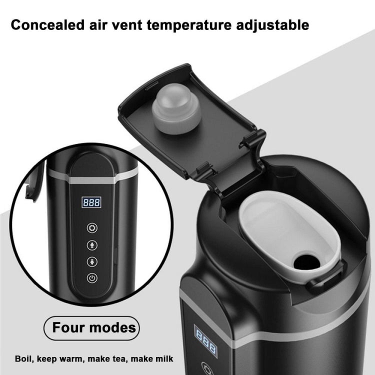 SUITU  HQ-3900 24V/12V Car/Truck Heated Coffee Mug Smart Mug,Spec: Small Screen Black - Heating Cups by SUITU | Online Shopping UK | buy2fix