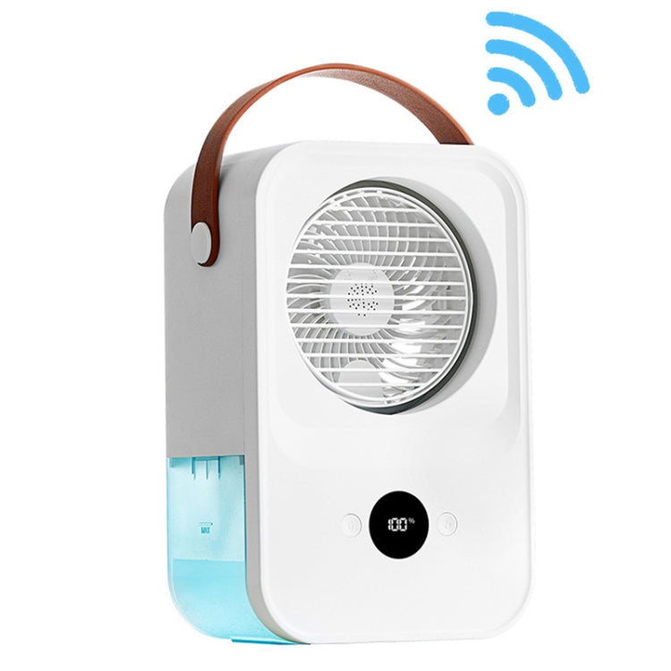 MT-F60 Smart Digital Display USB Charging Air Cooler Desktop Mist Humidification Fan, Mode: Sound Control Version - Electric Fans by buy2fix | Online Shopping UK | buy2fix