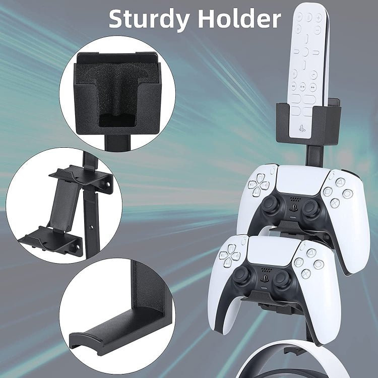 For PS5 Game Console Universal Wall Hanging Frame, Style: With Headset Handle Bracket - Holder by buy2fix | Online Shopping UK | buy2fix