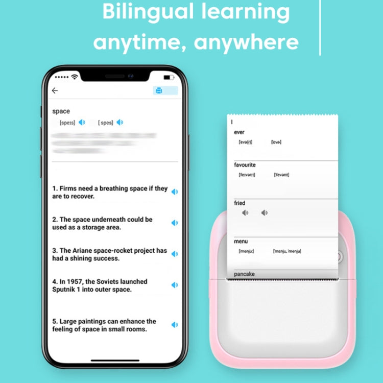 A31 Bluetooth Handheld Portable Self-adhesive Thermal Printer, Color: Pink - Printer by buy2fix | Online Shopping UK | buy2fix