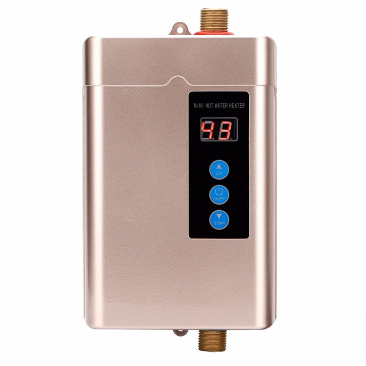 UK Plug 3000W  Electric Water Heater With Remote Control Adjustable Temperate(Gold) - Water Heaters & Parts by buy2fix | Online Shopping UK | buy2fix