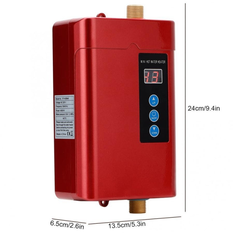 UK Plug 3000W  Electric Water Heater With Remote Control Adjustable Temperate(Gold) - Water Heaters & Parts by buy2fix | Online Shopping UK | buy2fix