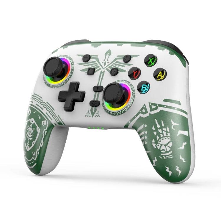 Wireless Bluetooth Somatosensory Vibration Gamepad for Nintendo Switch/Switch PRO, Color: White Green - Gamepads by buy2fix | Online Shopping UK | buy2fix