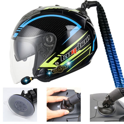 KUQIBAO Motorcycle Bluetooth Headset Double Lens Helmet With Braid, Size: XXL(Scrub Black) - Helmets by KUQIBAO | Online Shopping UK | buy2fix