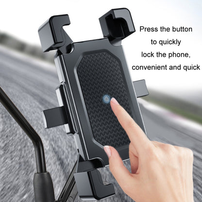 Shockproof Motorcycle Mobile Phone Holder Outdoor Bike Navigation Holder, Model: Rearview Mirror - Holder by buy2fix | Online Shopping UK | buy2fix