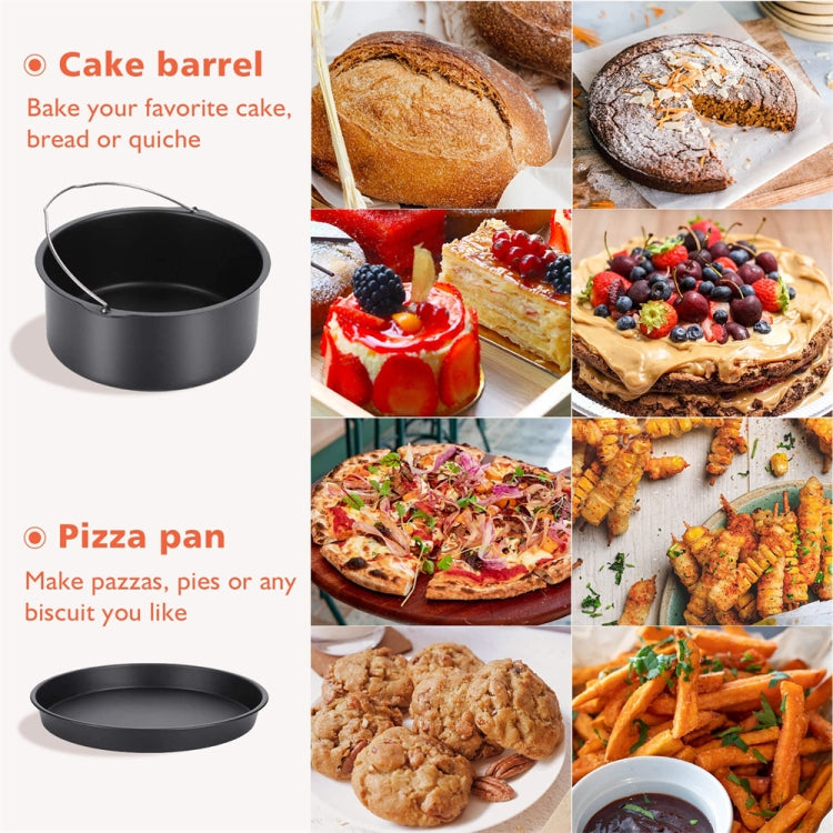 9 -inch Cake Basket with Handle + Pizza Tray Air Fryer Accessory Set Bakeware - Kitchen Machine Accessories by buy2fix | Online Shopping UK | buy2fix