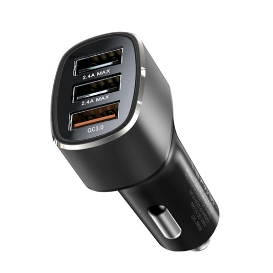 Yesido Y46 42W 3 USB Port Car Fast Charger(Black) - Car Charger by Yesido | Online Shopping UK | buy2fix