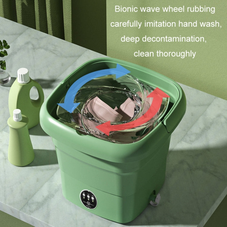 4.5L Mini Portable Folding Household Washing Machine Underwear Washer, Color: Warm Yellow + Blue light antibacterial(EU Plug) - Washing Machines & Accessories by buy2fix | Online Shopping UK | buy2fix