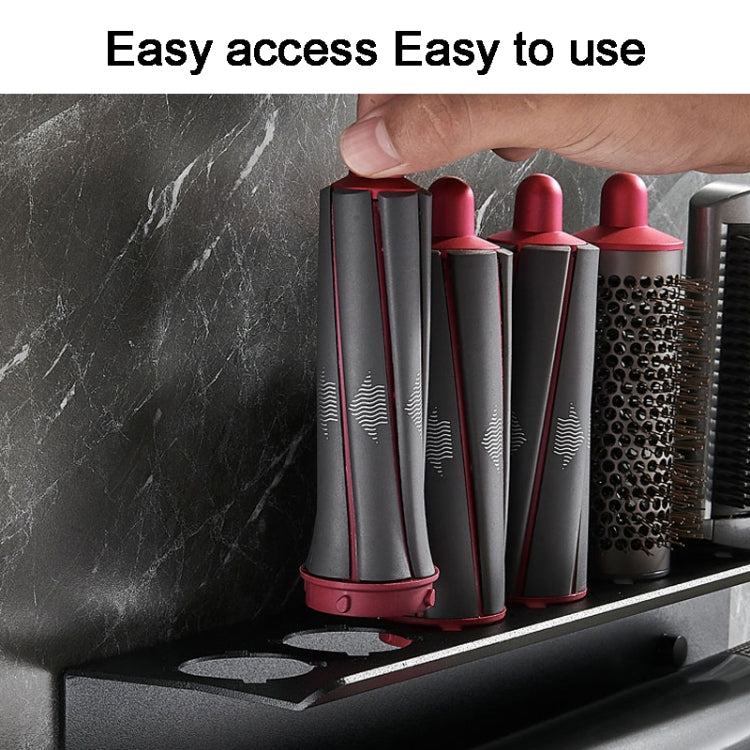 For Dyson Airwrap Wall-mounted Shelf Storage Rack, Color: A Type Black - Shelves by buy2fix | Online Shopping UK | buy2fix