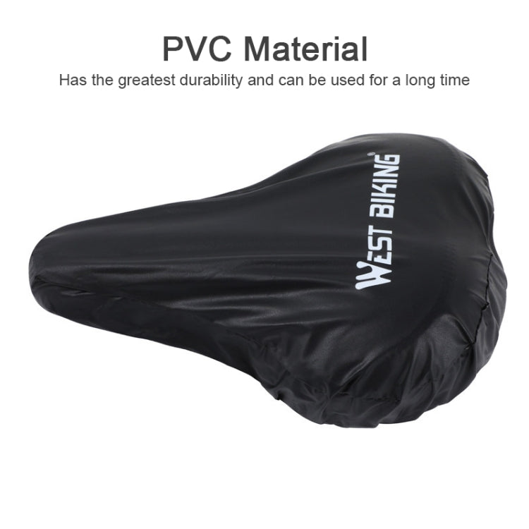 WEST BIKING 2pcs Bicycle Saddle Rain Cover Riding Equipment(Black) - Others by WEST BIKING | Online Shopping UK | buy2fix