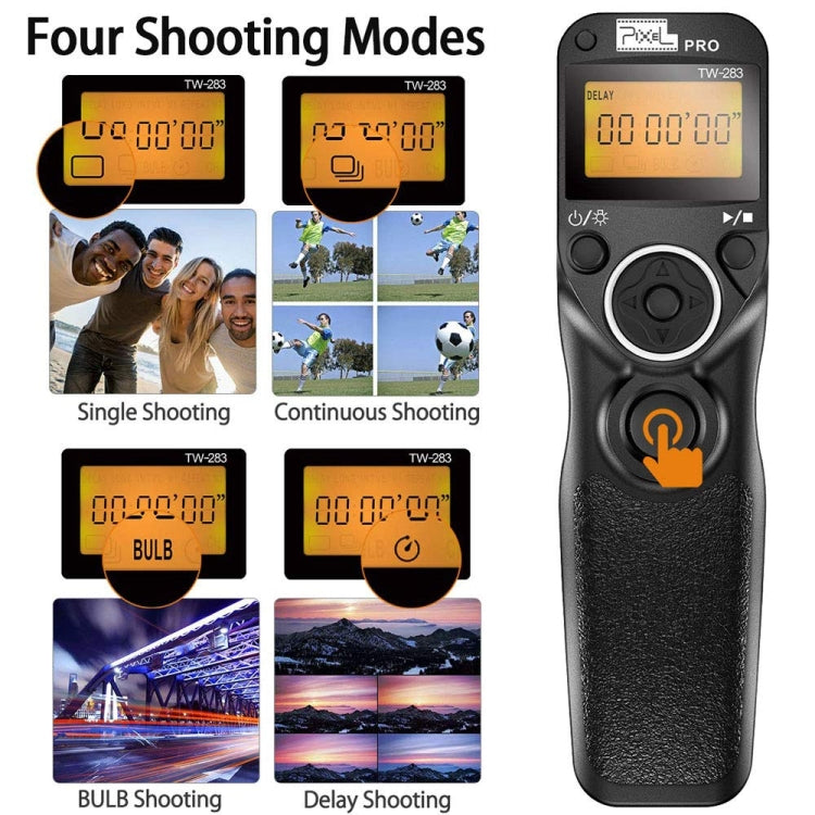 For Nikon DC2 Pixel TW283 Shutter Wireless Delay Remote Control SLR Shutter Flasher - Wireless Remote Control by Pixel | Online Shopping UK | buy2fix