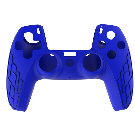 For PS5 Gamepad Silicone Case Non-slip Texture Thickened Protective Cover(Blue) - Cases by buy2fix | Online Shopping UK | buy2fix