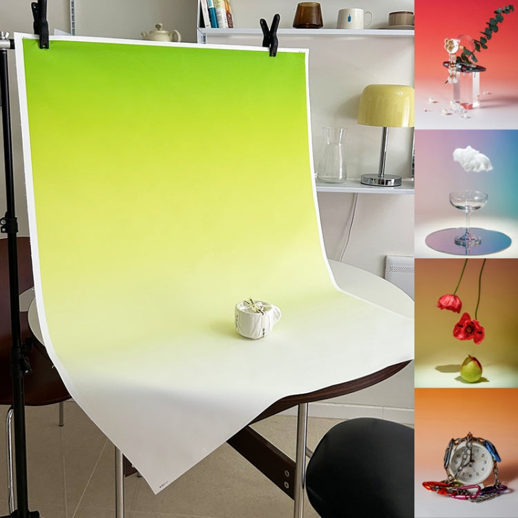 104x144cm Gradient Background Paper Photography Portrait Photo Props(Green Land) - Gradient Color by buy2fix | Online Shopping UK | buy2fix