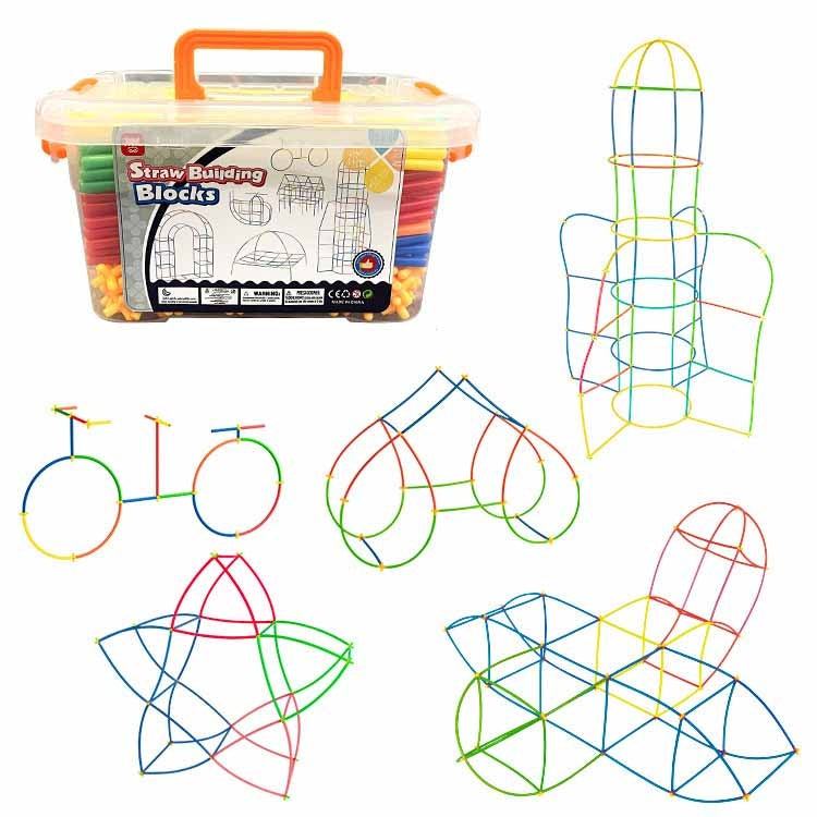 350pcs Pipe+350 Connectors Boxed DIY Plastic 4D Straw Building Blocks Joint Funny Development Toys - Building Blocks by buy2fix | Online Shopping UK | buy2fix