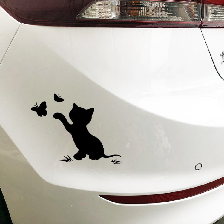 10pcs Disc Cat Reflective Scratch Body Sticker(Whit) - Decorative Sticker by buy2fix | Online Shopping UK | buy2fix