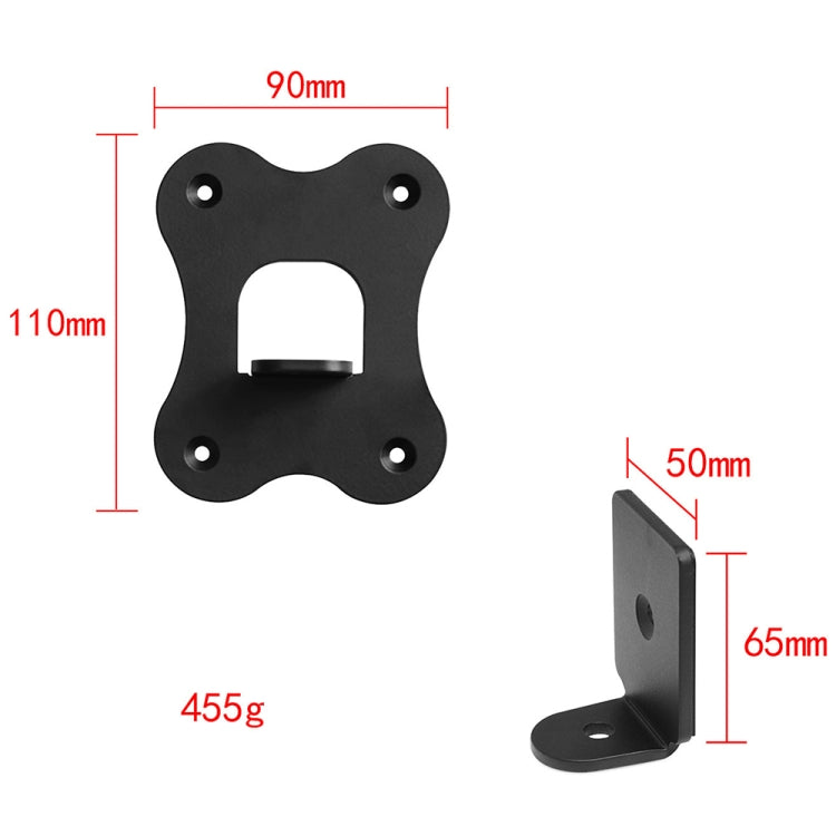 For Samsung SWA-9500S / XZ Home Bluetooth Speaker Metal Wall Mount Bracket(Black) - Speaker Bracket by buy2fix | Online Shopping UK | buy2fix