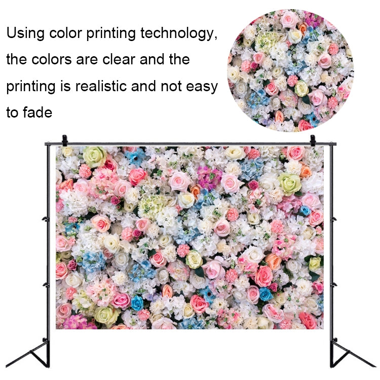 2.1 X 1.5m Festive Photography Backdrop 3D Wedding Flower Wall Hanging Cloth, Style: C-1891 - Valentines Day by buy2fix | Online Shopping UK | buy2fix