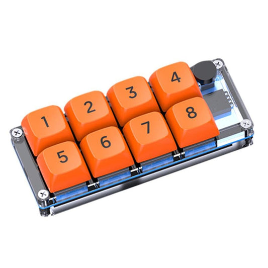 MKESPN Shortcut Macro Defined Wired Samll Keypad Single Handed Gaming Keyboard(Transparent) - Mini Keyboard by MKESPN | Online Shopping UK | buy2fix