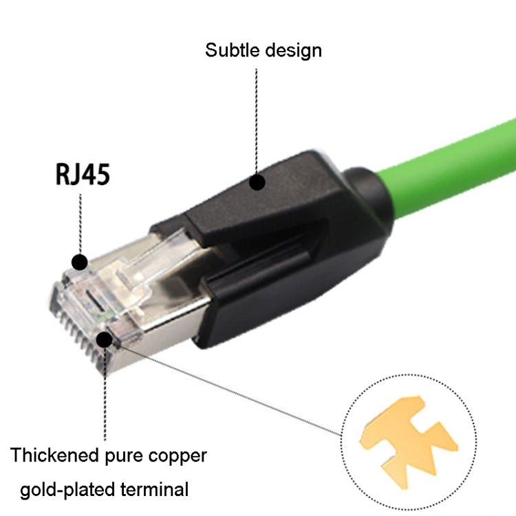 8m CAT6 Double Shielded Gigabit Industrial Cable Vibration-Resistant And Highly Flexible Drag Chain Cable - Lan Cable and Tools by buy2fix | Online Shopping UK | buy2fix
