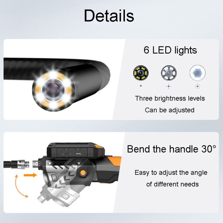 Teslong NTS300 5.5mm-1M Dual Lens Waterproof 5 Inch HD Industrial Borescope Auto Repair Tools -  by Teslong | Online Shopping UK | buy2fix