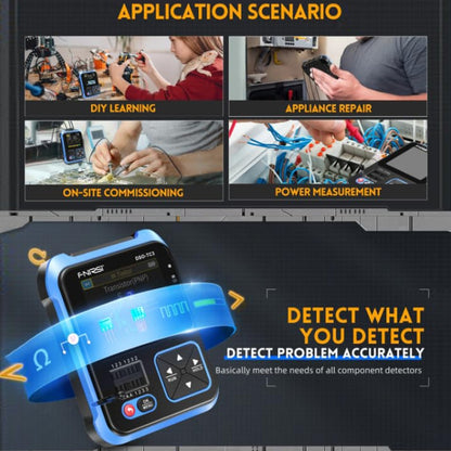 FNIRSI 3 In 1 Handheld Digital Oscilloscope LCR Transistor Tester, Specification: Standard - Digital Multimeter by FNIRSI | Online Shopping UK | buy2fix