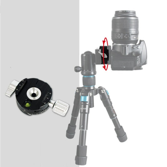 BEXIN QJ07 360 Degree Rotation Panoramic Clip Holder Pan/tilt Tripod Quick Release Plate - Camera Accessories by BEXIN | Online Shopping UK | buy2fix
