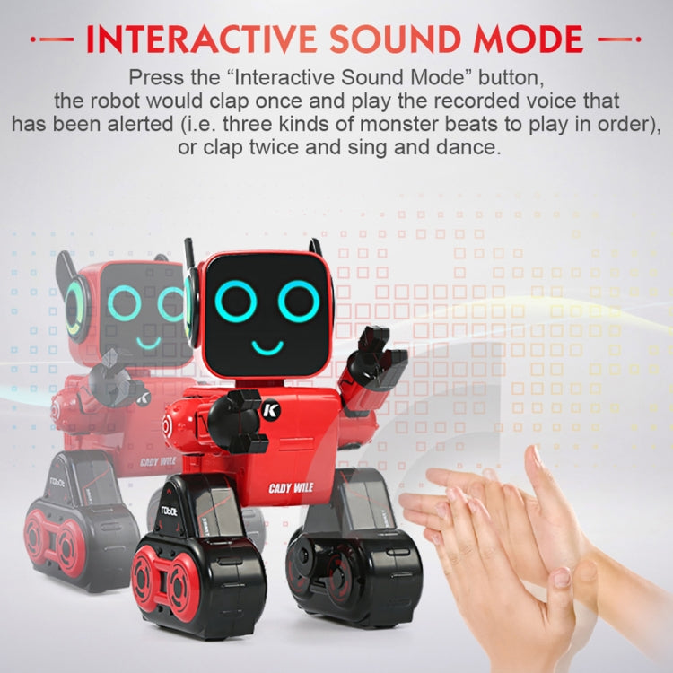 JJR/C R4 Cady Wile 2.4GHz Intelligent Remote Control Robo-advisor Money Management Robots Toy with Colorful LED Light, Remote Control Distance: 15m, Age Range: 8 Years Old Above (Red) - RC Robots by JJR/C | Online Shopping UK | buy2fix